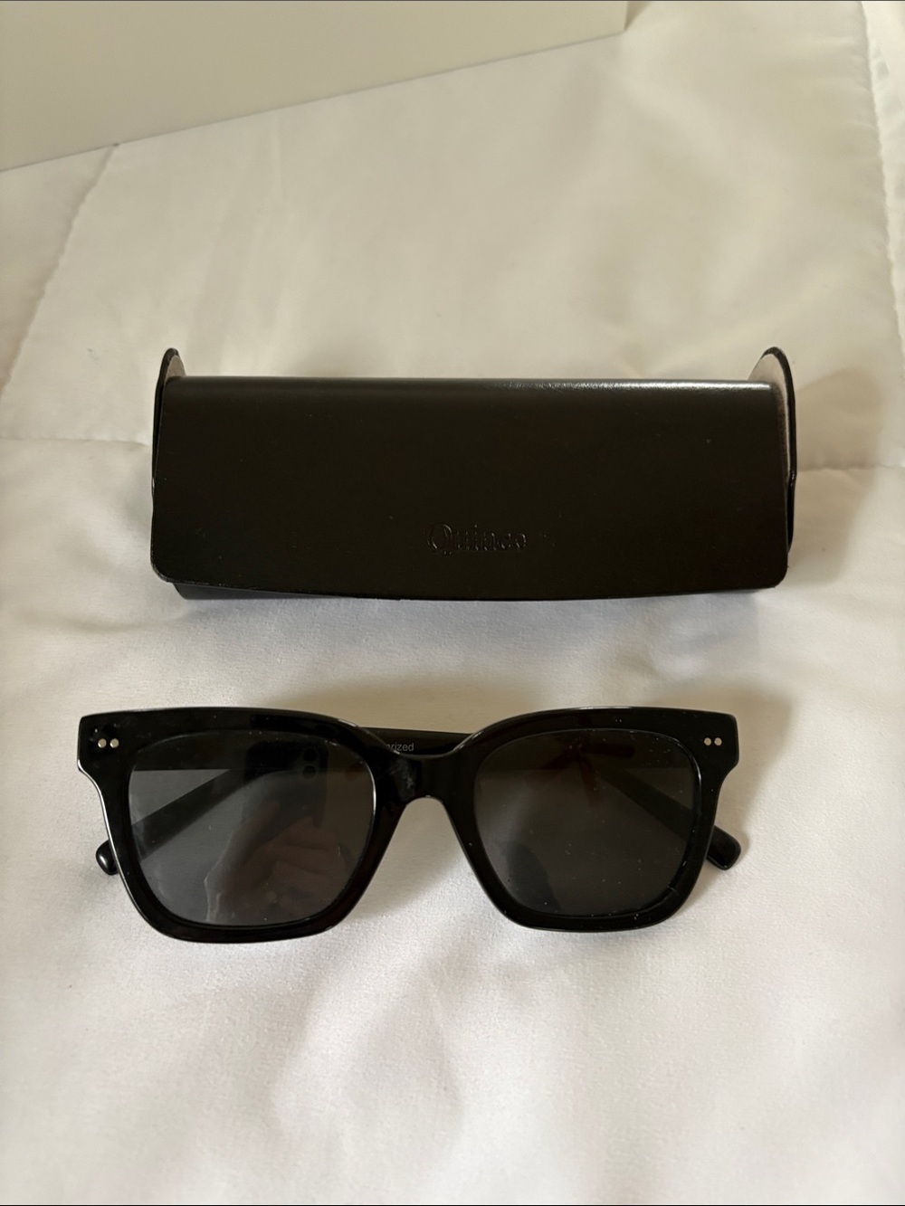 Quince Black Square Sunglasses
